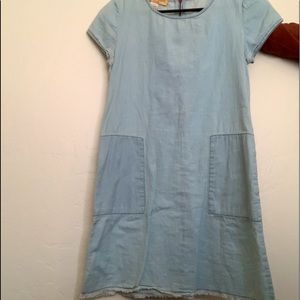 Chambray Dress with pockets